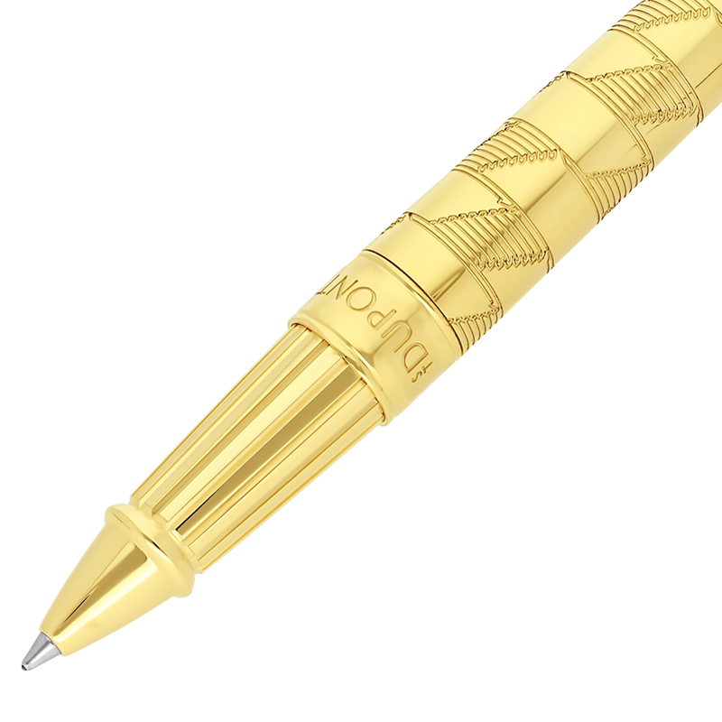 S.T. Dupont Monogram 1872 Line D Eternity Large Rollerball Pen, Golden