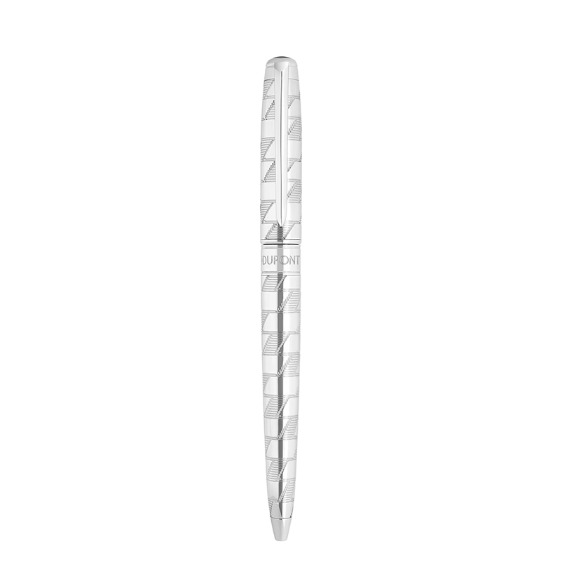 S.T. Dupont Monogram 1872 Line D Eternity Medium Rollerball Pen, Silver
