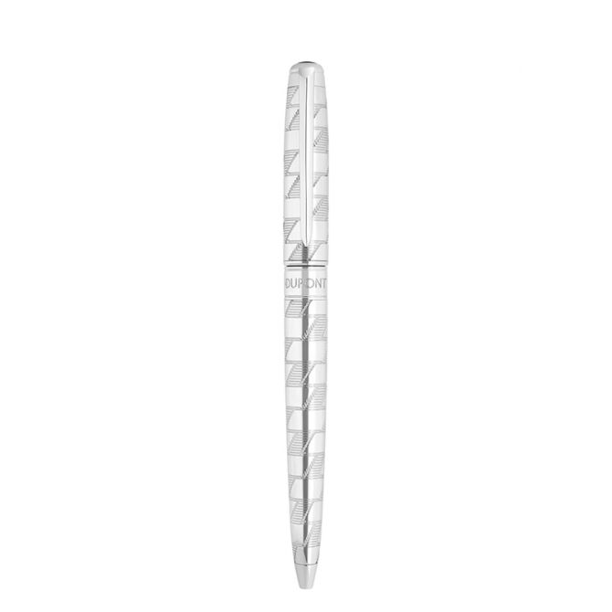 S.T. Dupont Monogram 1872 Line D Eternity Medium Rollerball Pen, Silver