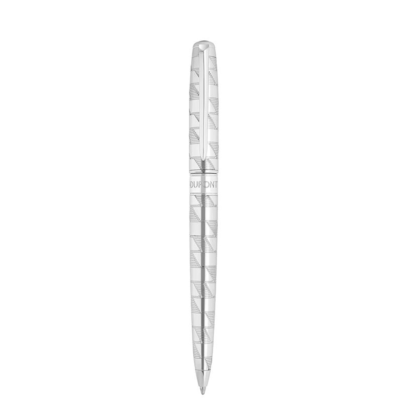 S.T. Dupont Monogram 1872 Line D Eternity Medium Rollerball Pen, Silver