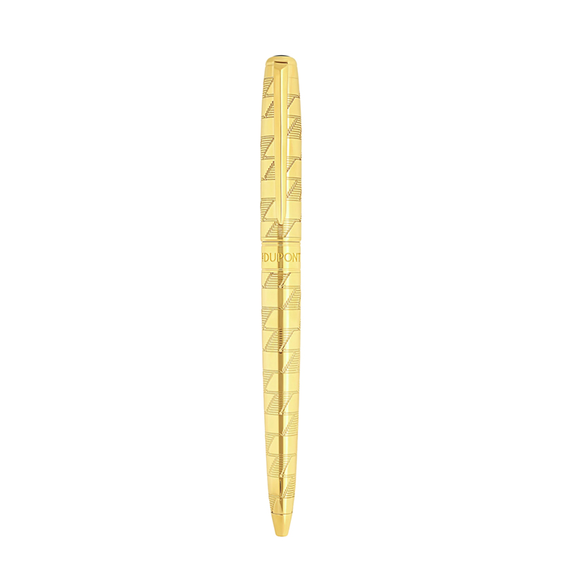 S.T. Dupont Monogram 1872 Line D Eternity Medium Ballpoint Pen, Golden