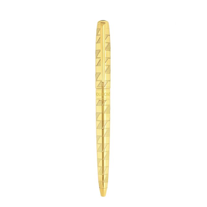 S.T. Dupont Monogram 1872 Line D Eternity Medium Ballpoint Pen, Golden