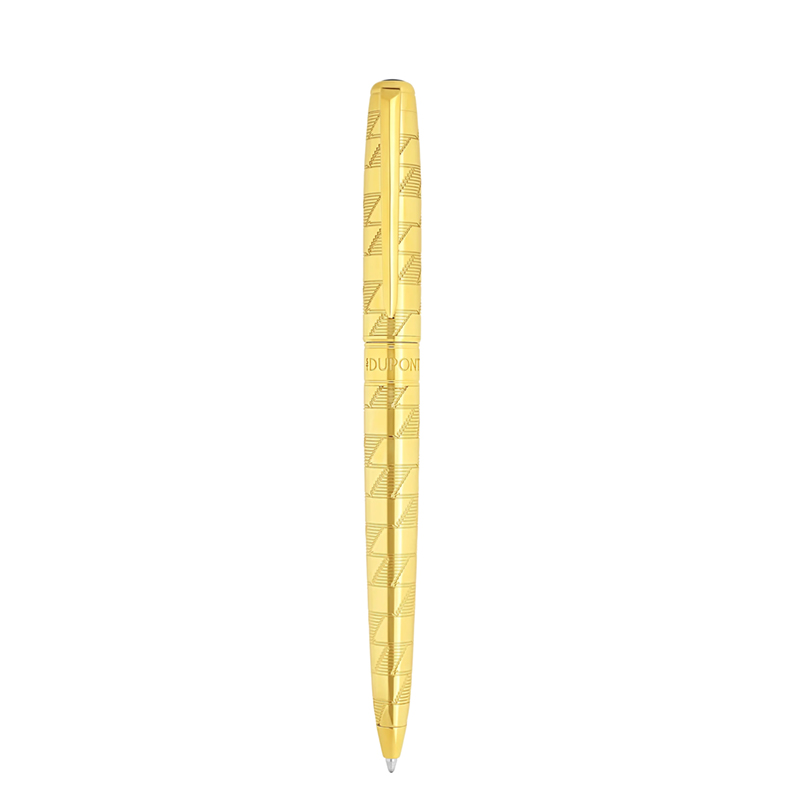 S.T. Dupont Monogram 1872 Line D Eternity Medium Ballpoint Pen, Golden