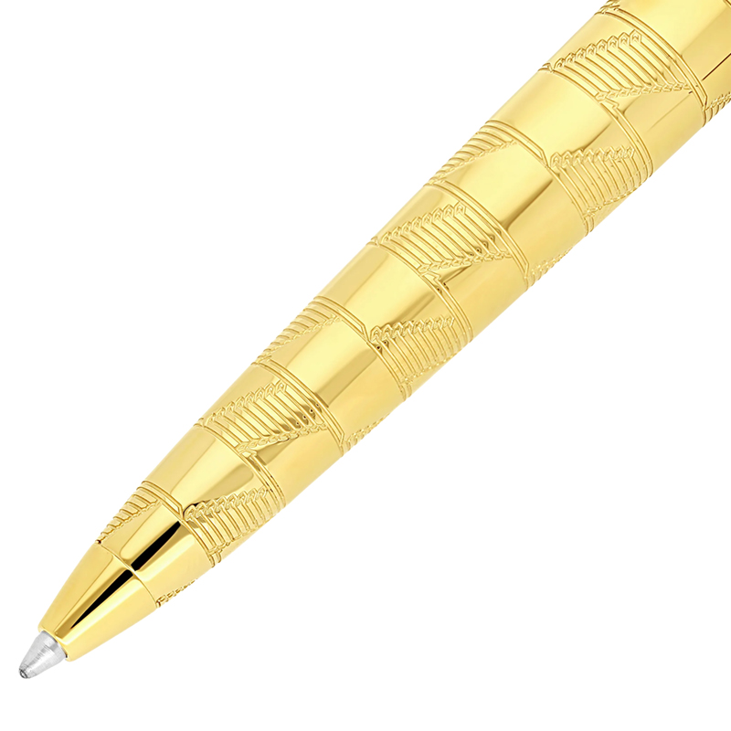 S.T. Dupont Monogram 1872 Line D Eternity Medium Ballpoint Pen, Golden