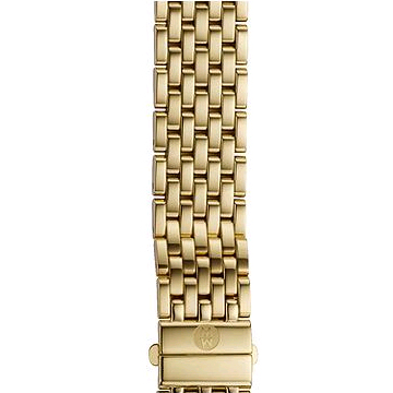 Michele Deco 7-Link Gold 16mm Women's Watch Bracelet