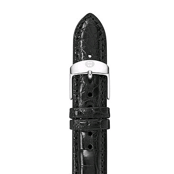 Michele Black Alligator 18mm Women's Watch Strap