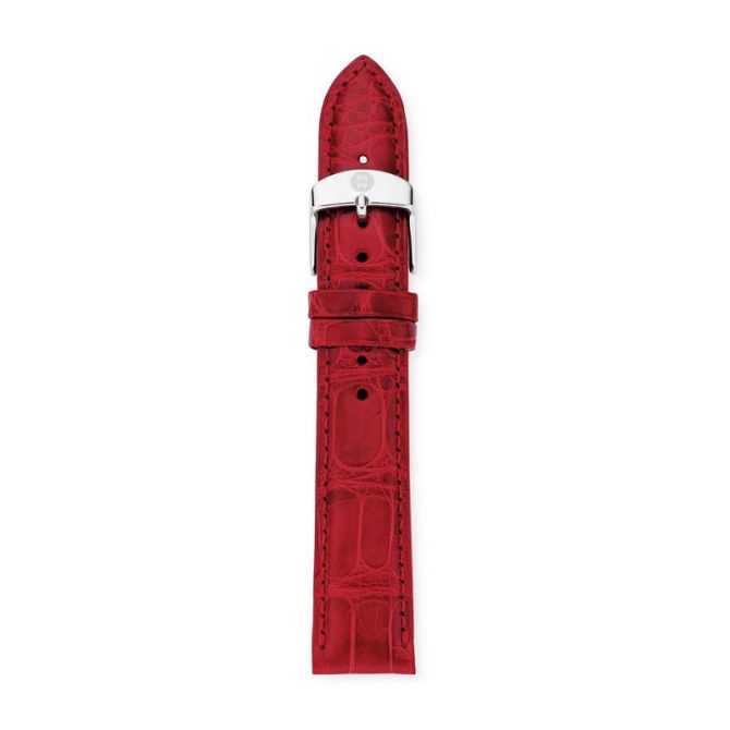 Michele Garnet Alligator Strap, 16mm