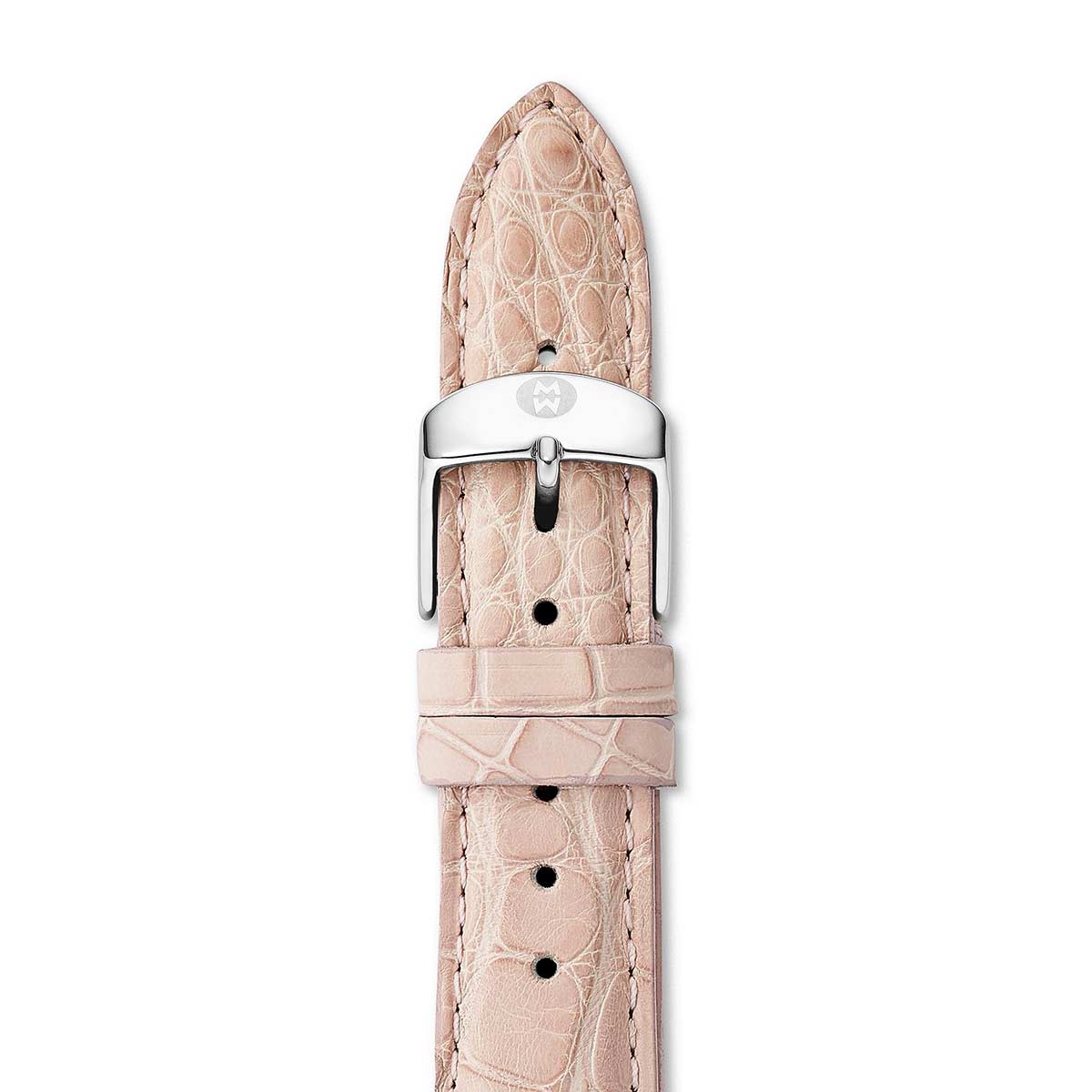 Michele 18mm Blush Alligator Strap