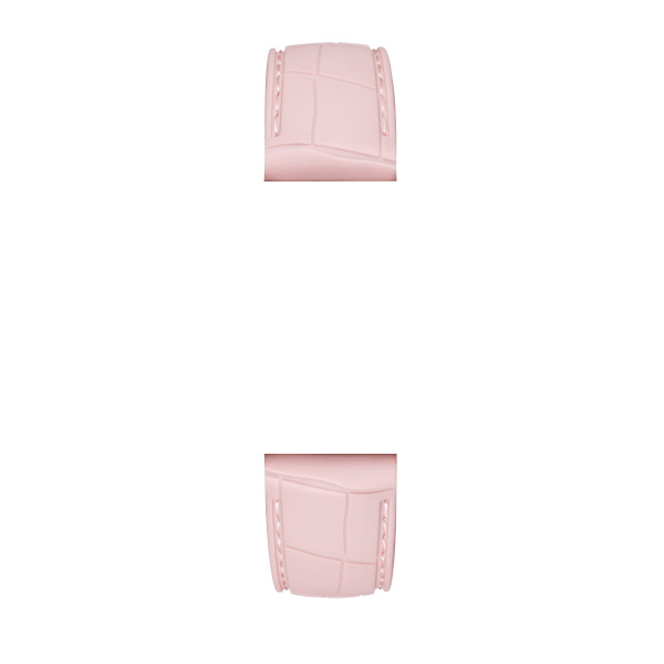 Michele 16mm Blush Embossed Silicone Watch Strap