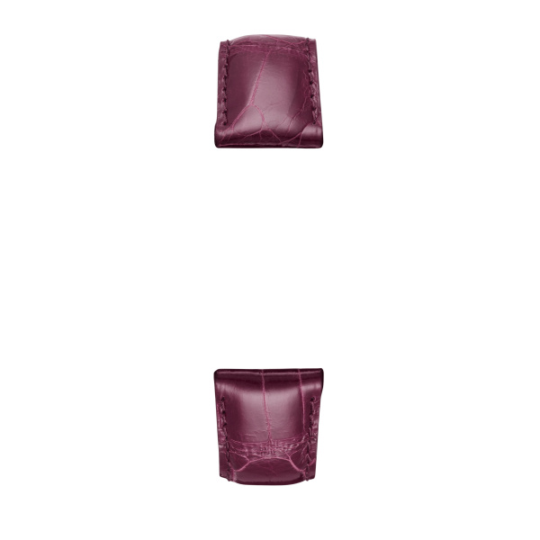 Michele 18mm Plum Alligator Watch Strap