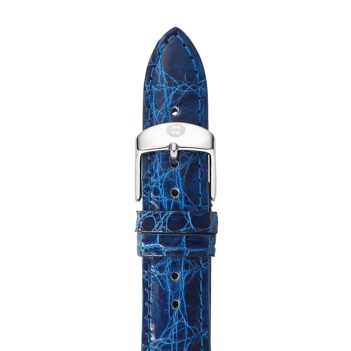 Michele 18mm Blue Alligator Strap