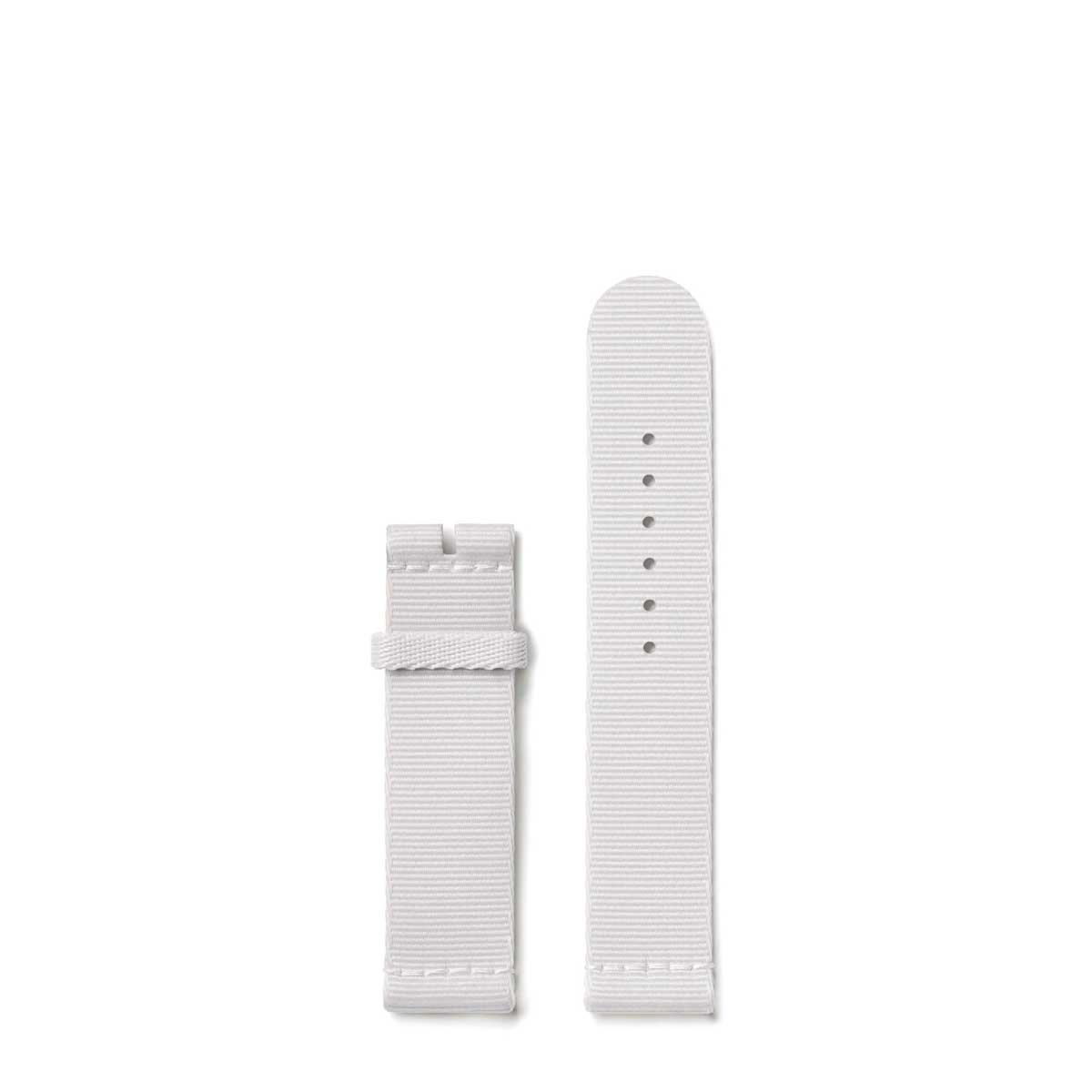 Nomos Textile Light Grey Woven 18mm Strap, Medium