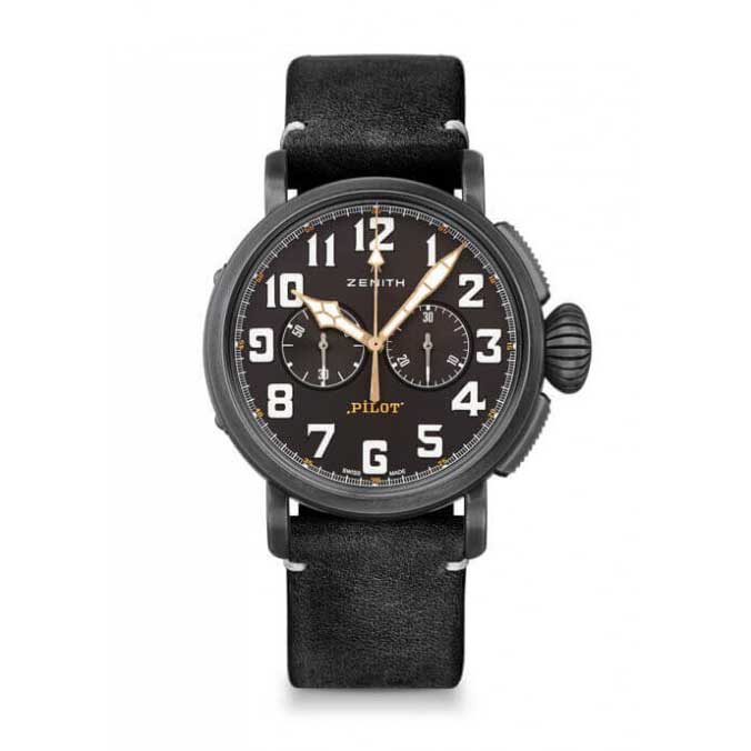 Zenith Black Pilot Type 20 Chronograph Watch