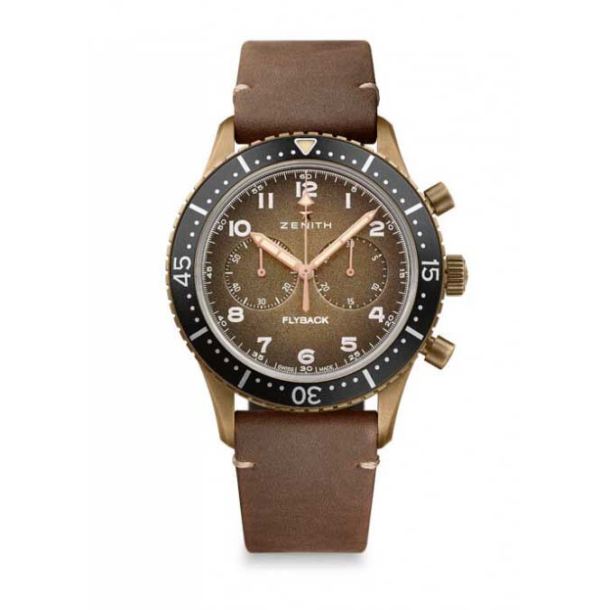 Zenith Brown Pilot Cronometro Tipo CP-2 Flyback Watch