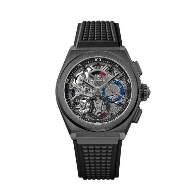 Zenith Defy El Primero Watch, Black Ceramic