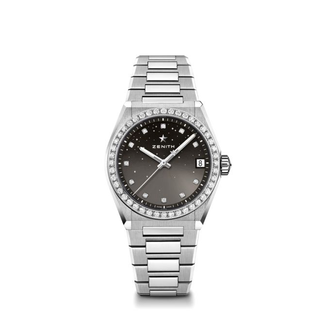 Zenith Defy Midnight Starlight 36mm Watch, Black Diamond