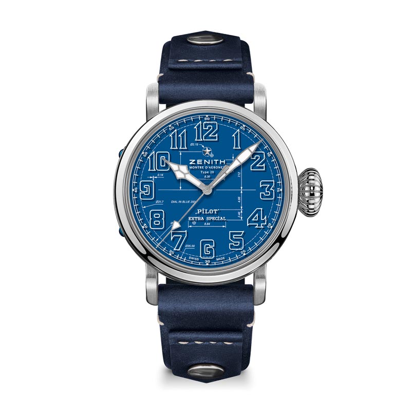 Zenith Pilot Type 20 Blueprint 45mm Watch, Limited Edition
