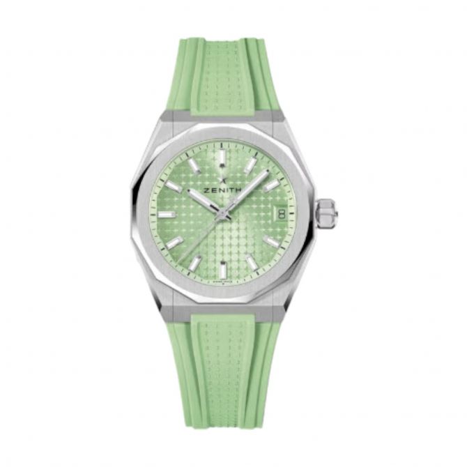 Zenith Defy Skyline 36mm Watch, Pastel Green Dial