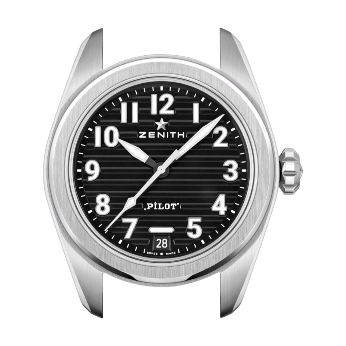 Zenith Pilot Automatic 40mm Watch, Black Pattern Dial