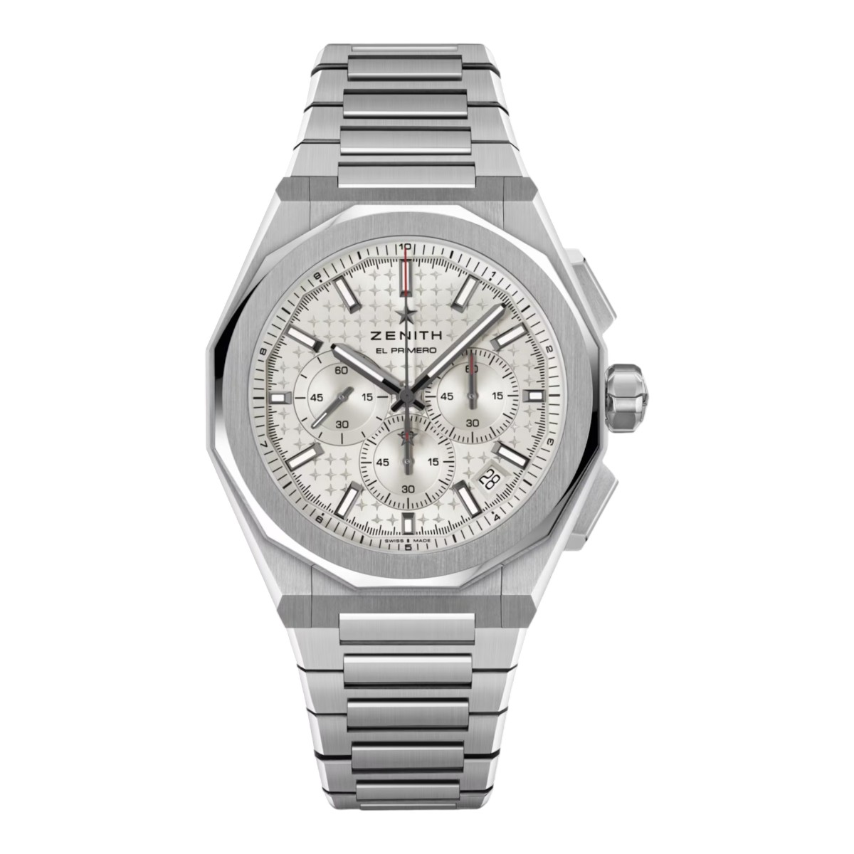 Zenith Defy Skyline Chronograph 42mm Watch, Silver Pattern Dial
