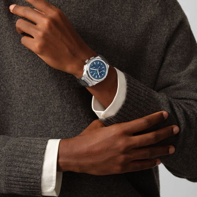 Zenith Defy Skyline Chronograph 42mm Watch, Blue Pattern