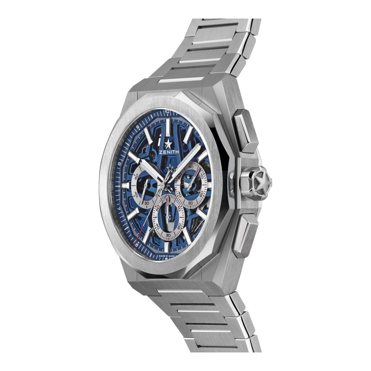 Zenith Defy Skyline Chronograph Skeleton 42mm Men's Watch, Blue Dial