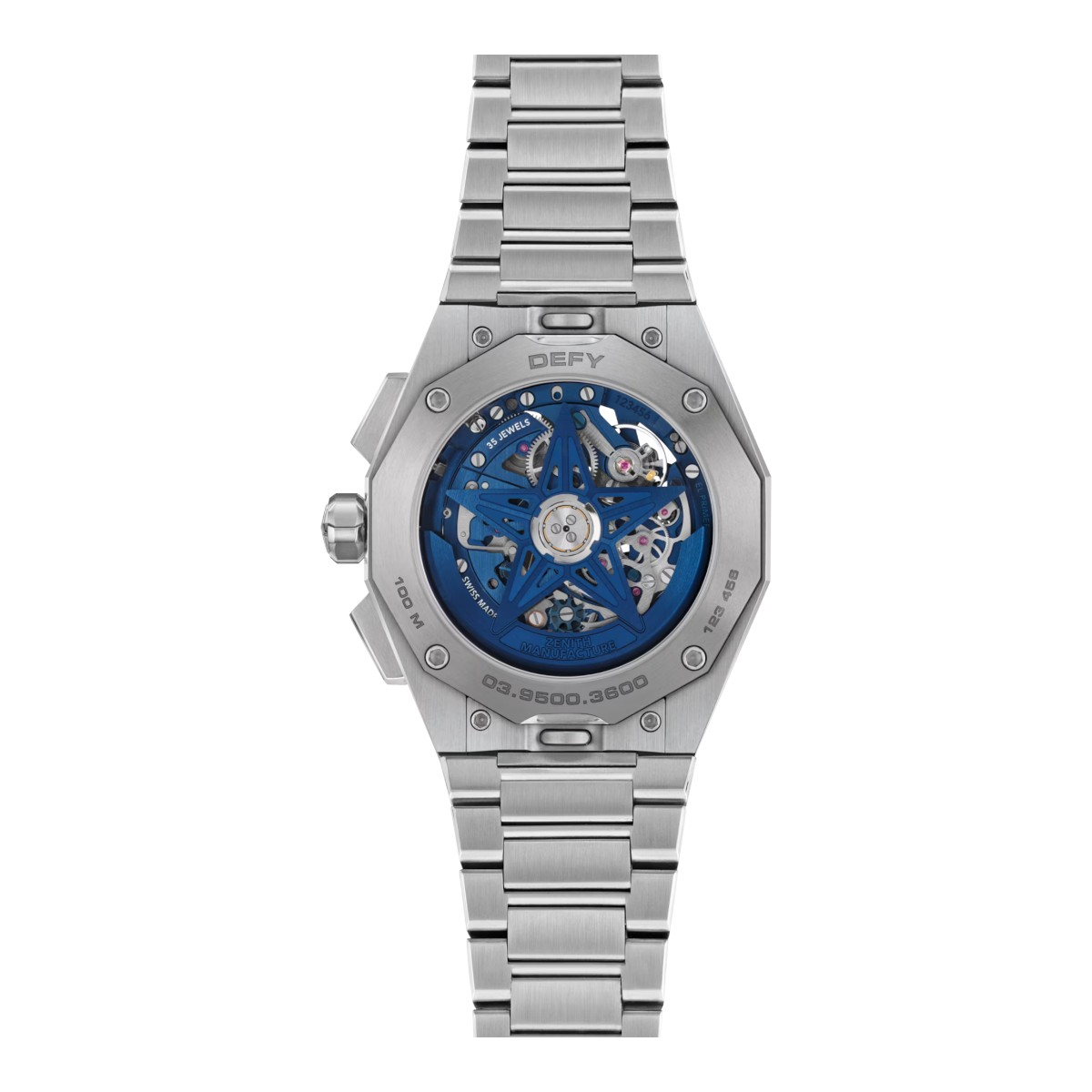 Zenith Defy Skyline Chronograph Skeleton 42mm Men's Watch, Blue Dial