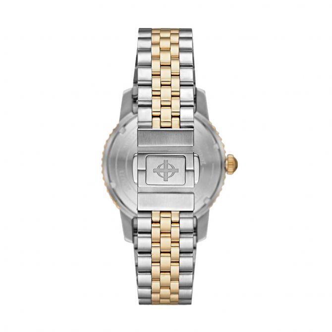 Zodiac Super Sea Wolf Automatic Two Tone Stainless Steel 40mm Watch Black Dial ZO9271 Borsheims