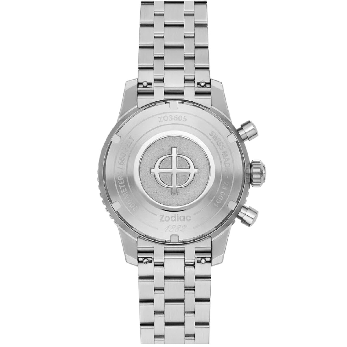 Zodiac Sea-Chron Automatic Stainless Steel 42 mm Watch, Blue Dial