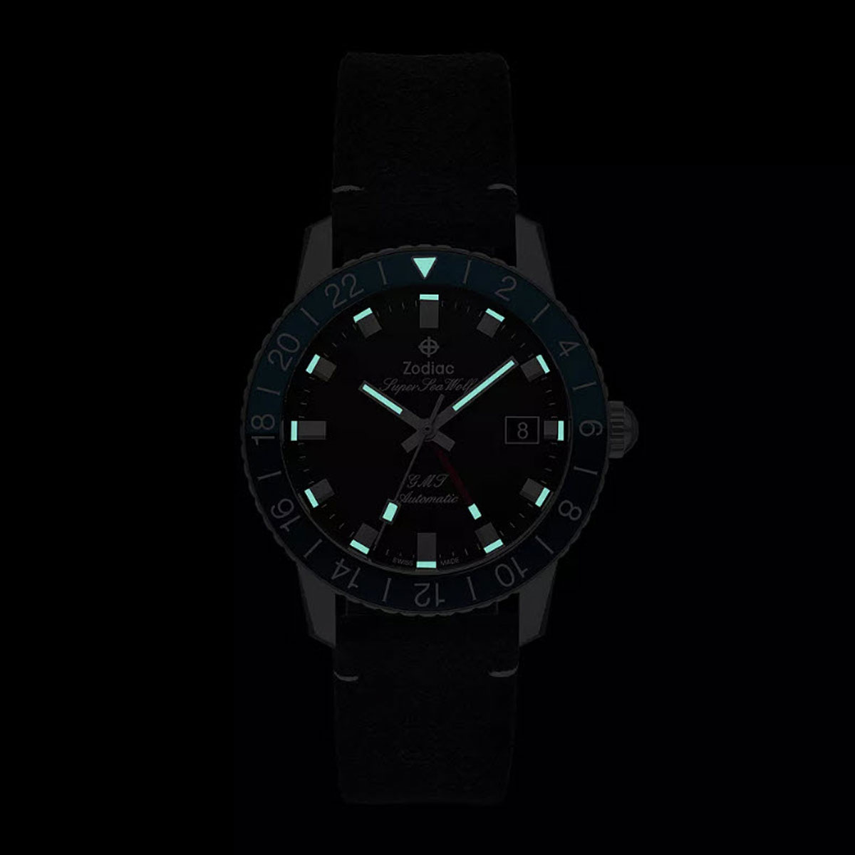 Zodiac Super Sea Wolf Blueberry Strap 40 mm Watch