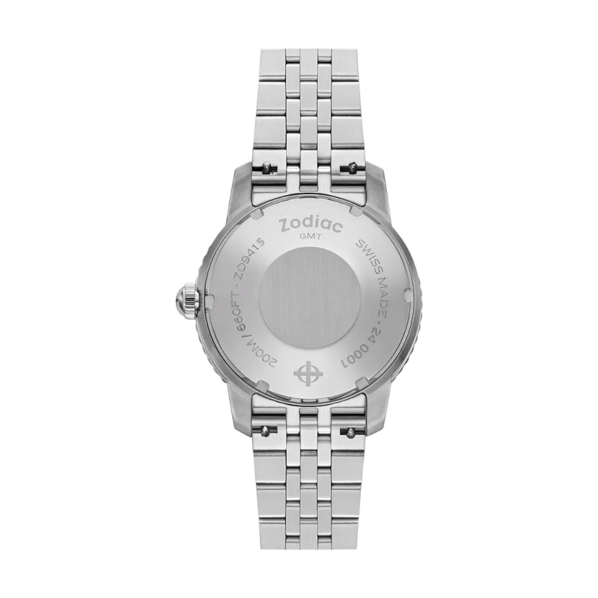 Zodiac Super Sea Wolf Stainless Steel Silver & Gray 40 mm Bracelet Watch