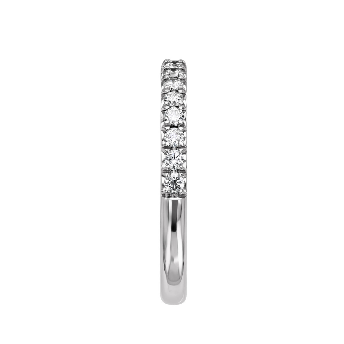 18K White Gold New Aire Shared Prong Diamond Wedding Band