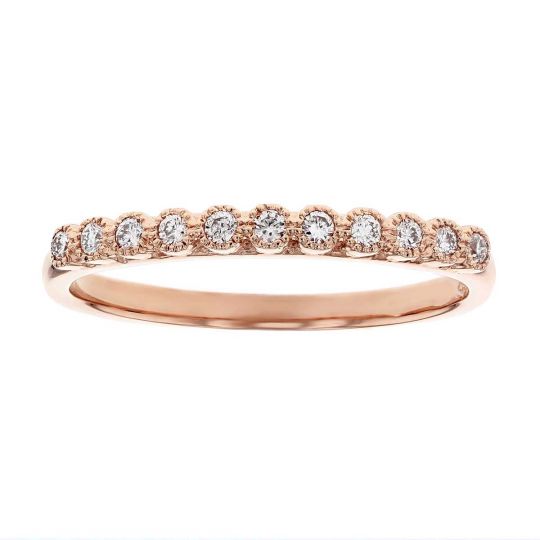 bezel set anniversary band