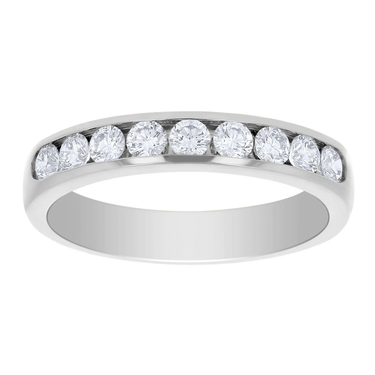 14K White Gold Channel Set Diamond Wedding Band, 0.50cttw | Borsheims