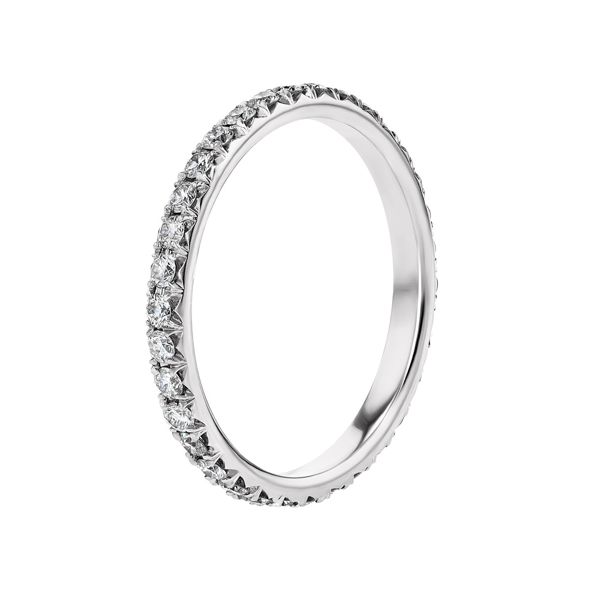 18K White Gold New Aire Eternity Band, 0.50cttw