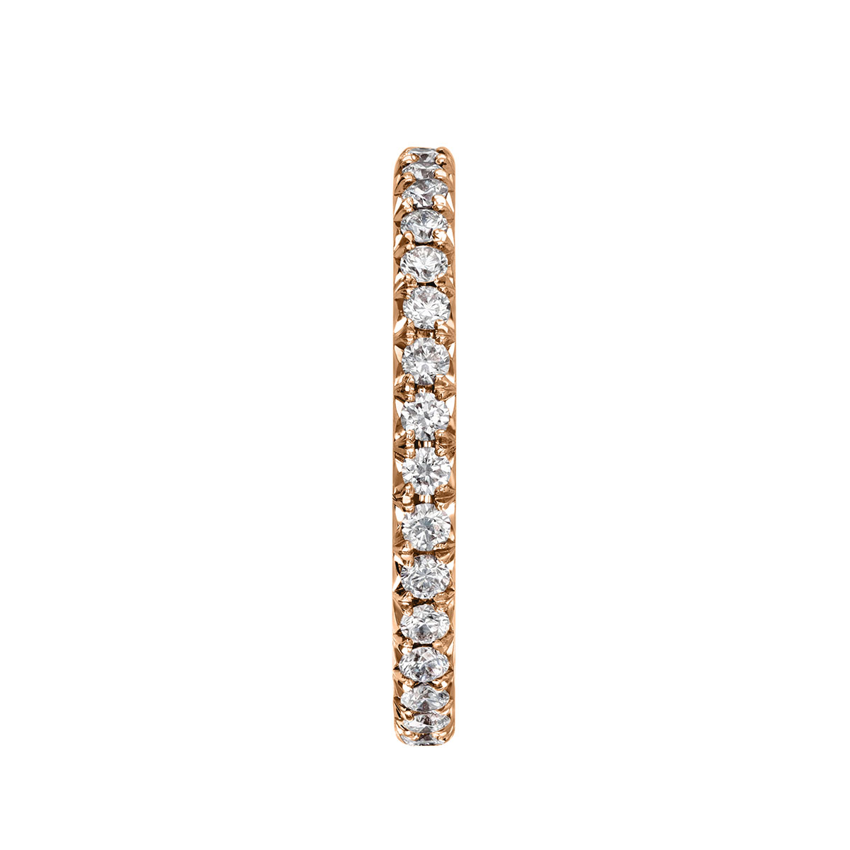 18K Rose Gold Diamond Eternity Band, 0.50cttw