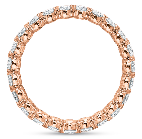 Diamond Eternity Band in Rose Gold, 1.12 cttw