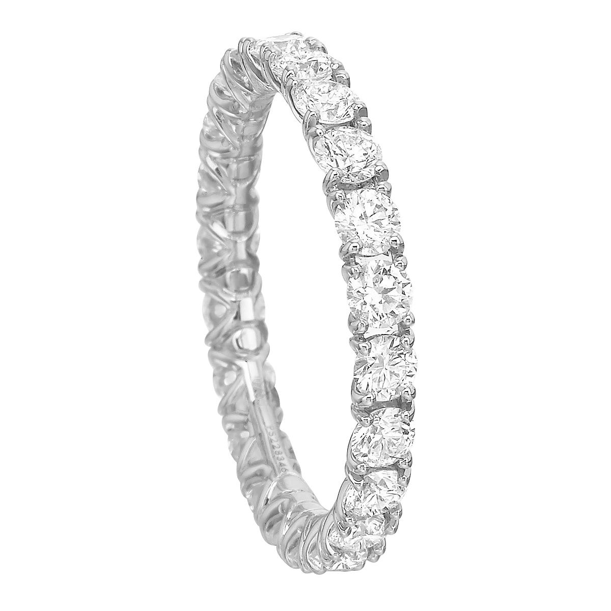 Diamond Medium Trellis Eternity Band in White Gold