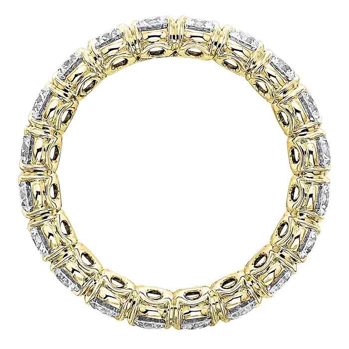 Diamond Eternity Band in Yellow Gold, 2.60 cttw
