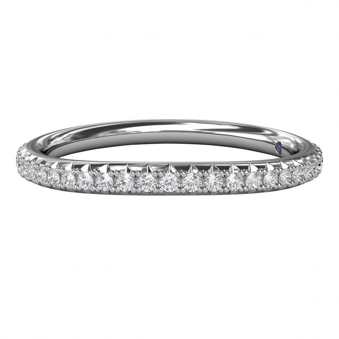 14K White Gold Band