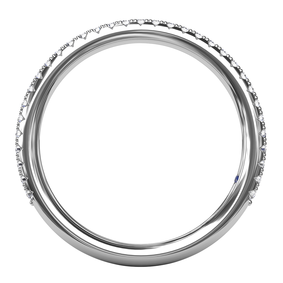 14K White Gold Band