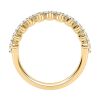 A. Jaffe Diamond 11 Stone 3 Prong Set Wedding Band in 14K Yellow Gold