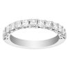 J.B. Star Square Step Cut Diamond Wedding Band in Platinum, 1.05 cttw