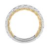 A. Jaffe Metropolitan Diamond Wedding Band in Two Tone 18K Gold