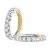 A. Jaffe Metropolitan Diamond Wedding Band in Two Tone 18K Gold