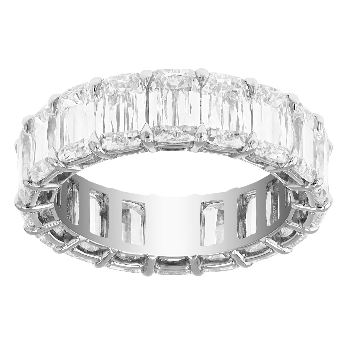 Kwiat Ashoka Diamond Eternity Wedding Band in Platinum, 7.29 cttw