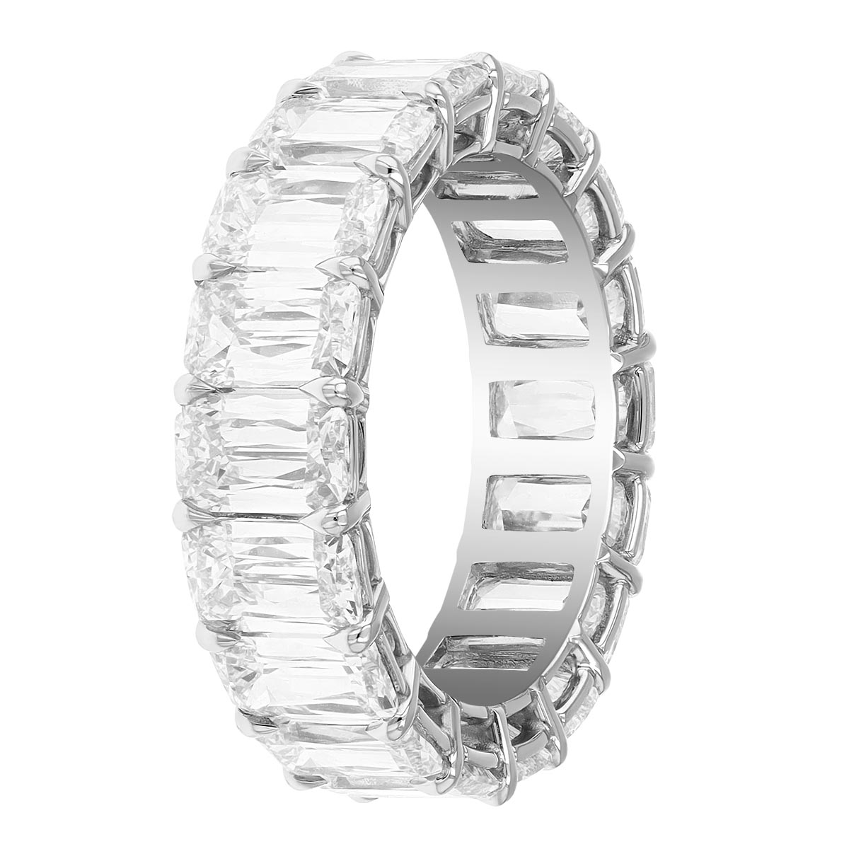 Kwiat Ashoka Diamond Eternity Wedding Band in Platinum, 7.29 cttw