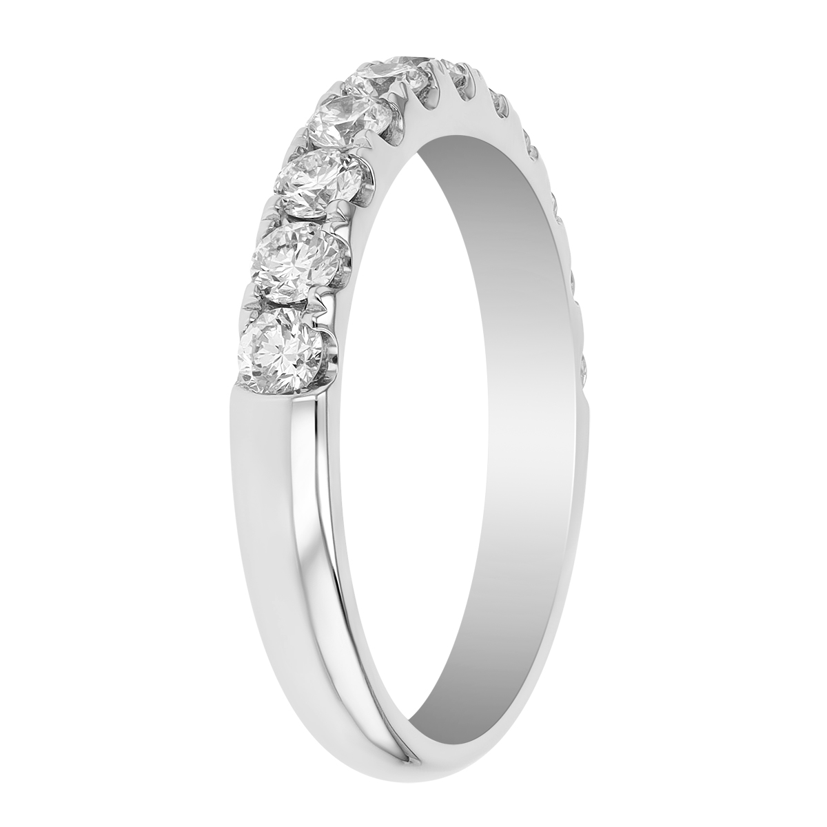 ALTR Lab Grown Diamond 11 Stone Wedding Band in 14K White Gold, 0.70 cttw