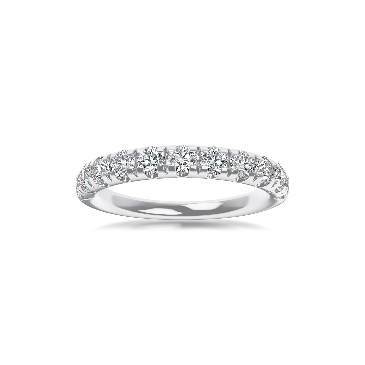 ALTR Lab-Grown Round Diamond Shared Prong Wedding Band in White Gold, 0.23 cttw, Size 6.5