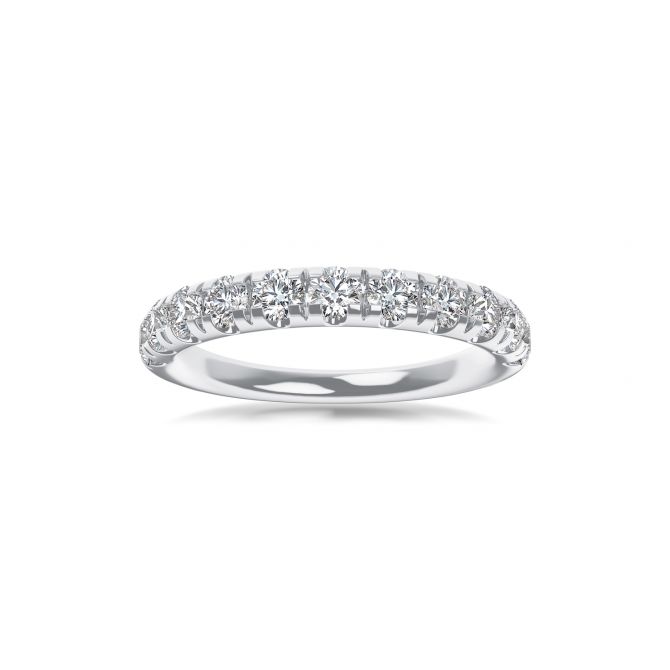 ALTR Lab-Grown Round Diamond Shared Prong Wedding Band in White Gold, 0.23 cttw, Size 6.5